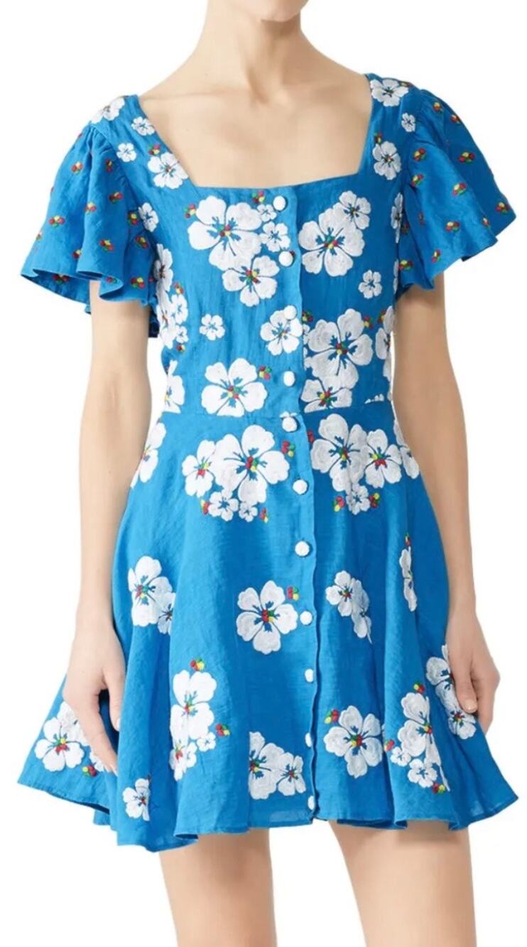 All Things Mochi Blue Kay Dress S